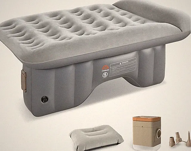 Car Air Mattress Back Seat, Portable Wireless Inflatable Bed with Built in Ai...