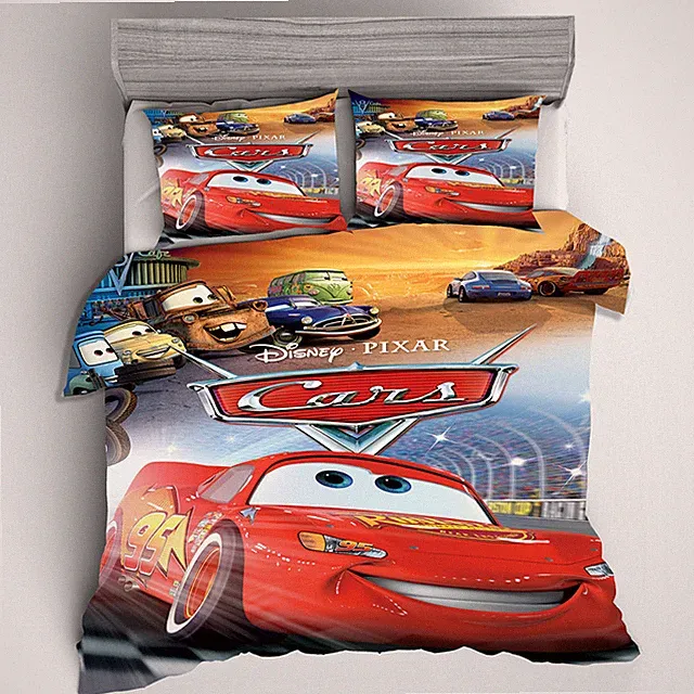 Cars Mighty Lightning McQueen Single/Double/Queen/King Bed Quilt Cover Set