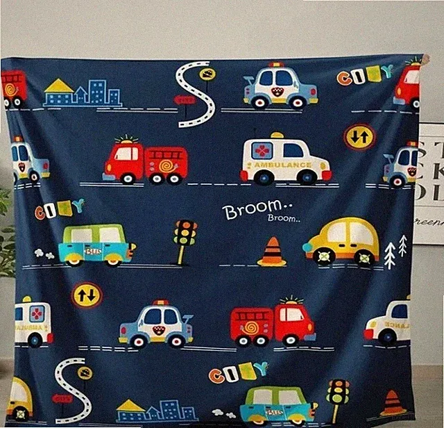 Cars Throw Blanket Ultra Soft Warm All Season Car Kids Flannel Blanket