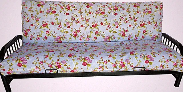 Cotton/Polyester Futon Mattress Covers, Bed Covering Protectors, Full Roses W
