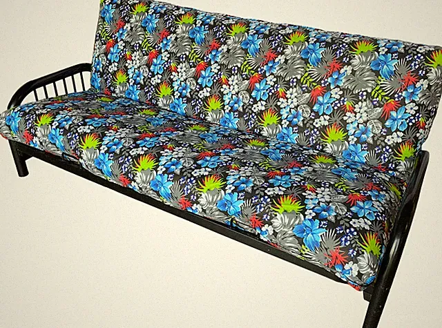 Cotton/Polyester Futon Mattress Covers, Bed Covering Protectors, Full Tropical B