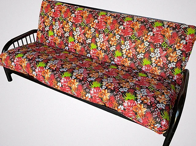 Cotton/Polyester Futon Mattress Covers, Bed Covering Protectors, Full Tropical R