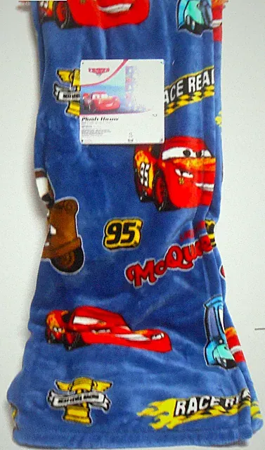 Disney Pixar Cars Plush Soft Plush Throw Blanket 50" x70"