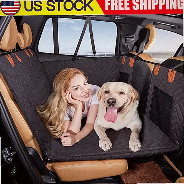 Dog Car Seat Cover Back Hard Bottom Extender For Dogs Supports 400LBS Pet USA