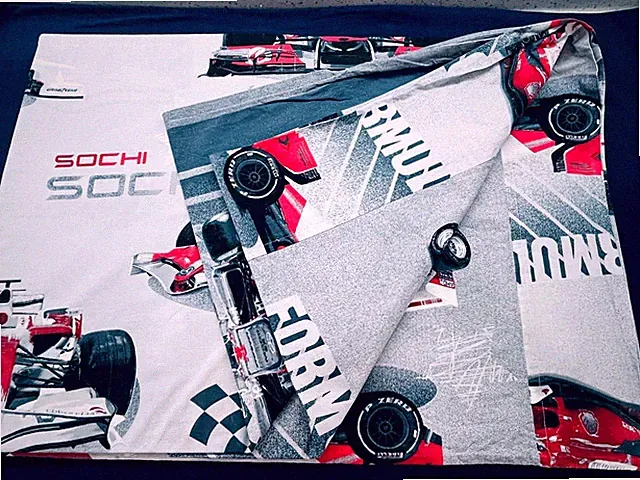 Formula-1 Kids Teen Adult Bedding Duvet Cover Cotton Sochi Auto Rally Rasing Car