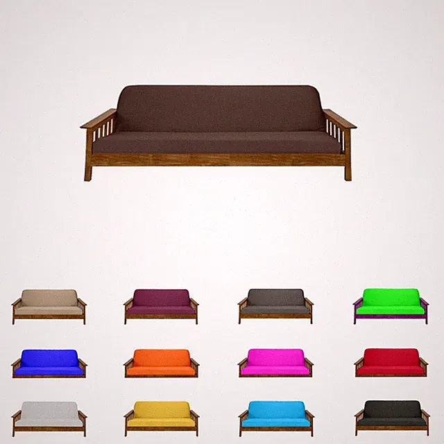 Full Size Futon Mattress Covers, Covering Bed Protector, Polyester Poplin, Brown