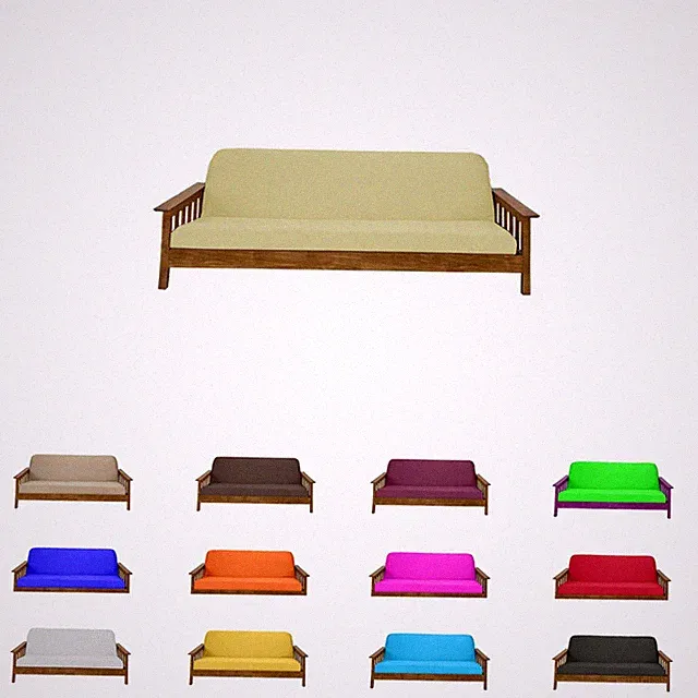 Full Size Futon Mattress Covers, Covering Bed Protector, Polyester Poplin, Tan