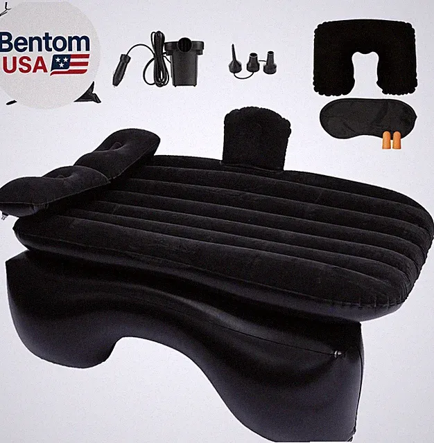 Inflatable Car Air Mattress Back Seat Bed with Air Pump,55" (L) X 35" (W) Portab