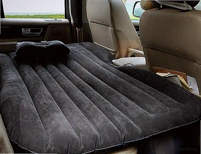 Inflatable Car Back Seat Air Mattress Bed w/ Pump Travel Sleeping Blow-Up Pad