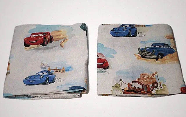 Pottery Barn Kids Disney and Pixar Cars Organic Standard Pillowcases Set/2