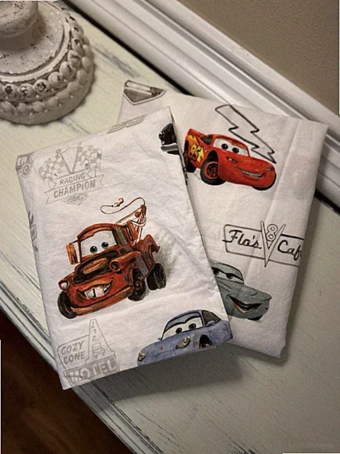 Pottery Barn Kids Disney & Pixar Cars Heritage TODDLER Flat Sheet & 1 Pillowcase