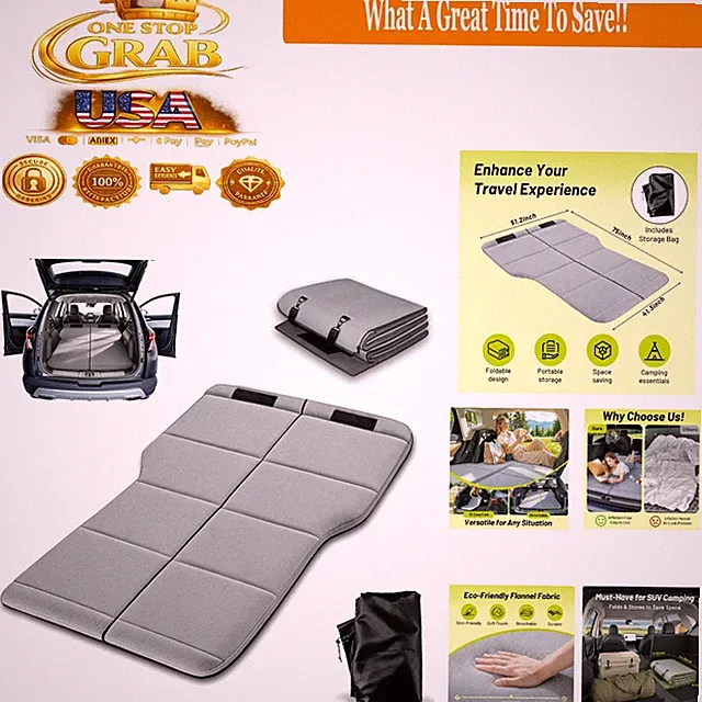 SUV Car Mattress Foldable Non-Inflatable Sleeping Pad Camping Bed