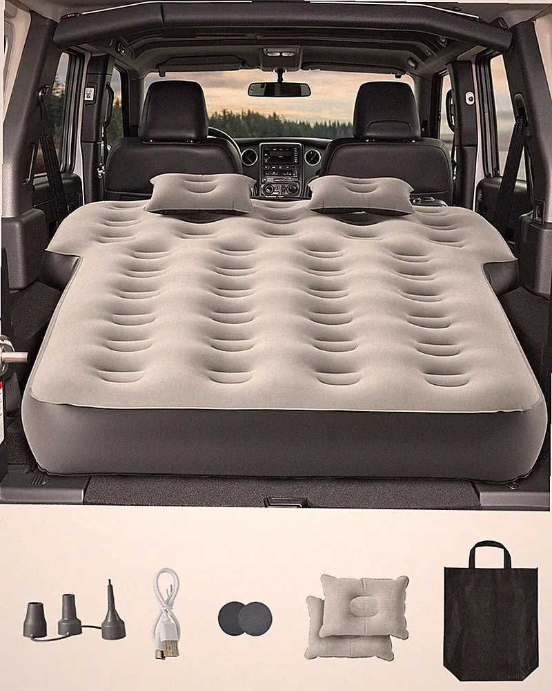 VEVOR Car Air Mattress Inflatable Car Camping Travel Bed Sleeping Pad Built