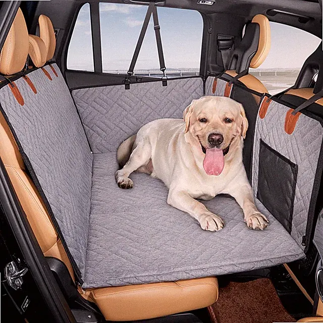 Waterproof Dog Car Seat Cover Back Rear Seat Protector Hammock Liners for Dogs
